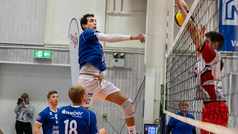 VVK-proffset Luis Brunaccio gjorde sin sista match mot Habo och skötte sin uppgift framme vid nätet på ett bra sätt och tilldelades priset som bästa hemmaspelare.
