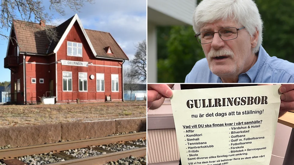 "Får inte folk inte upp ögonen snart börjar det kanske droppa av saker i samhället och det vill vi inte", säger Conny Gunnarsson ordförande för Gullringens Bygdeförening. Föreningen har delat ut 500 flygblad för att väcka intresse och få ortsbor att agera. 