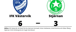 Tuff match slutade med seger för IFK Västervik mot Stjärnan