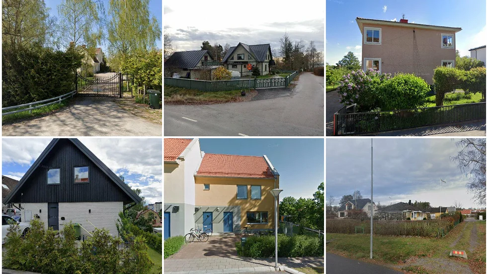 Råby Gård 1, Salladsvägen 1, Hejdegatan 41, Liljegatan 4A, Tinnerbäcksgränd 49 och Gurkvägen 9