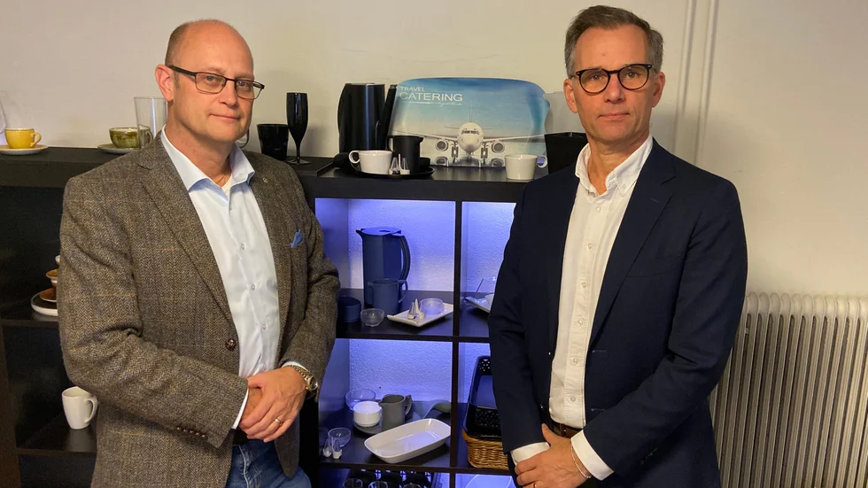 Peter Wall, ägare Mälarplastkoncernen och Maarten Munhoz, vd Roltex/August Lundh.  