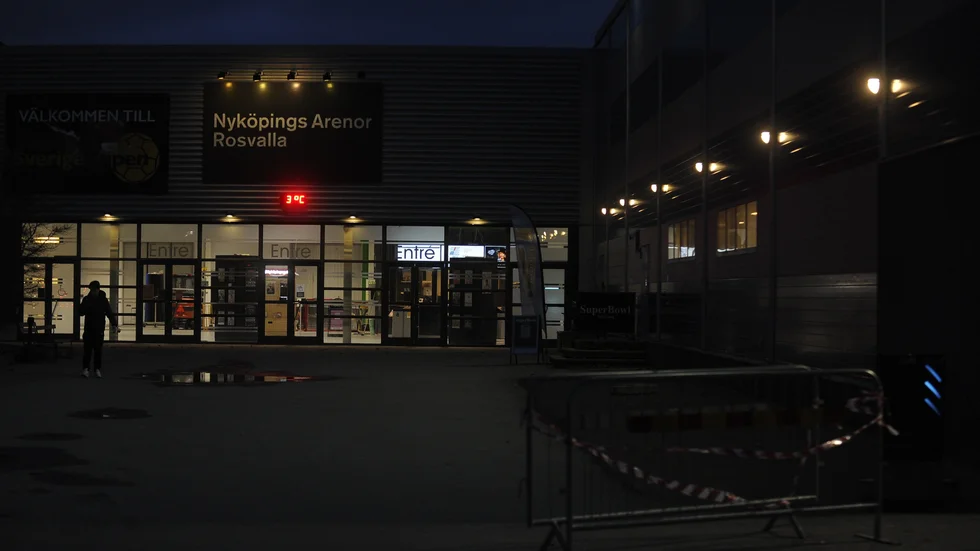 Stora entrén till Rosvallakomplexet. 