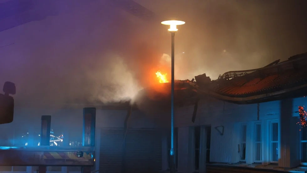 Kristinelundskolan i Östhammar drabbades en av brand under natten mot torsdag. 