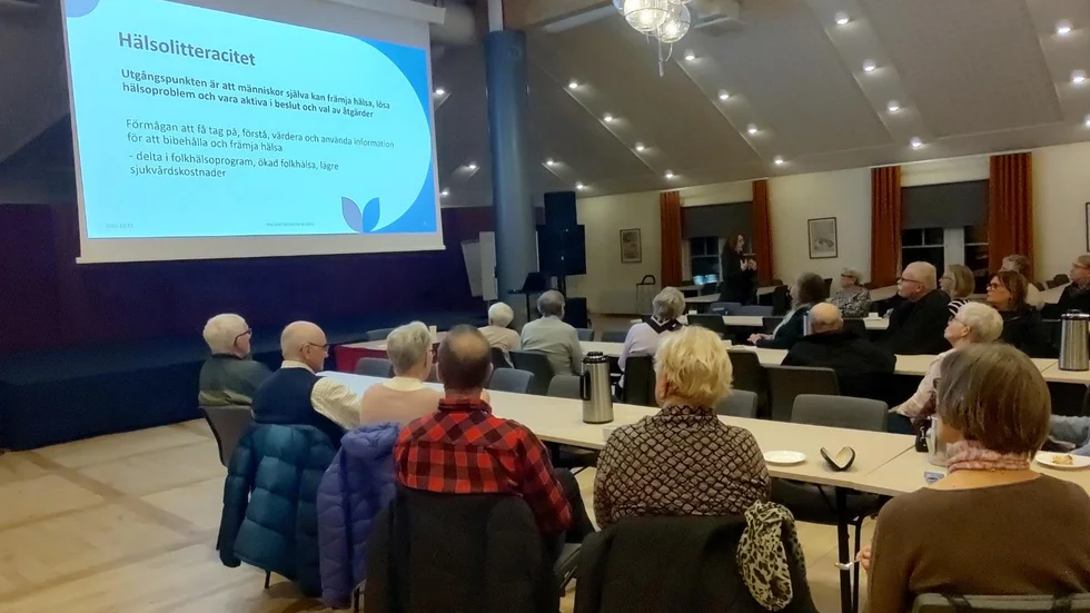 Bozena Möller hade bjudits in av Reumatikerföreningen i Kalix.