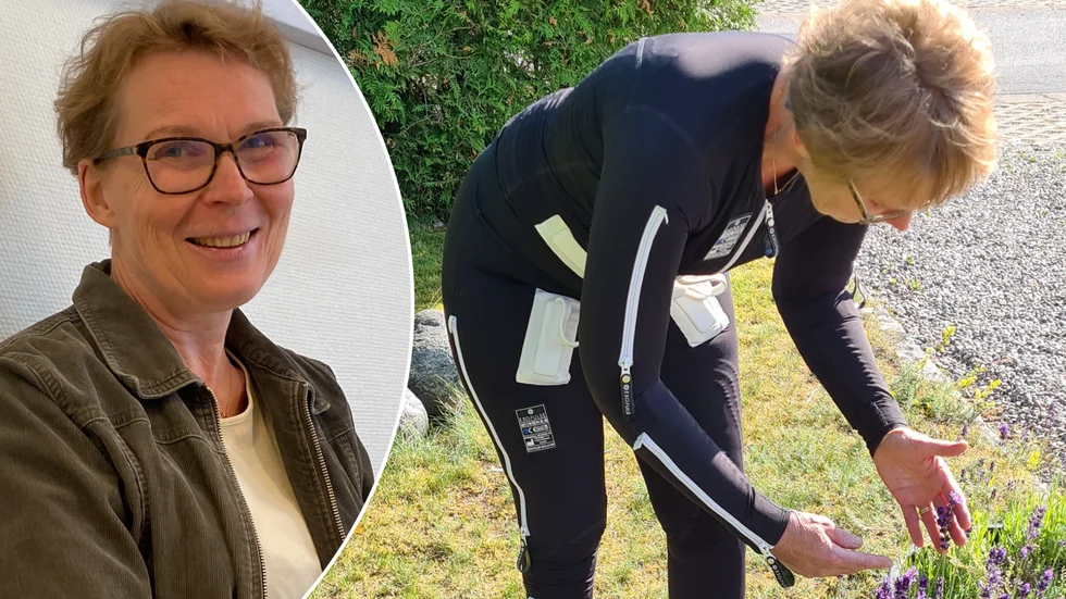 Med dräkten tycker Eva Östman att hon får bättre livskvalitet. Hon berättar att hon får mer energi till att gå på stan, ta en fika eller promenera i skogen – vilket är det bästa hon vet.