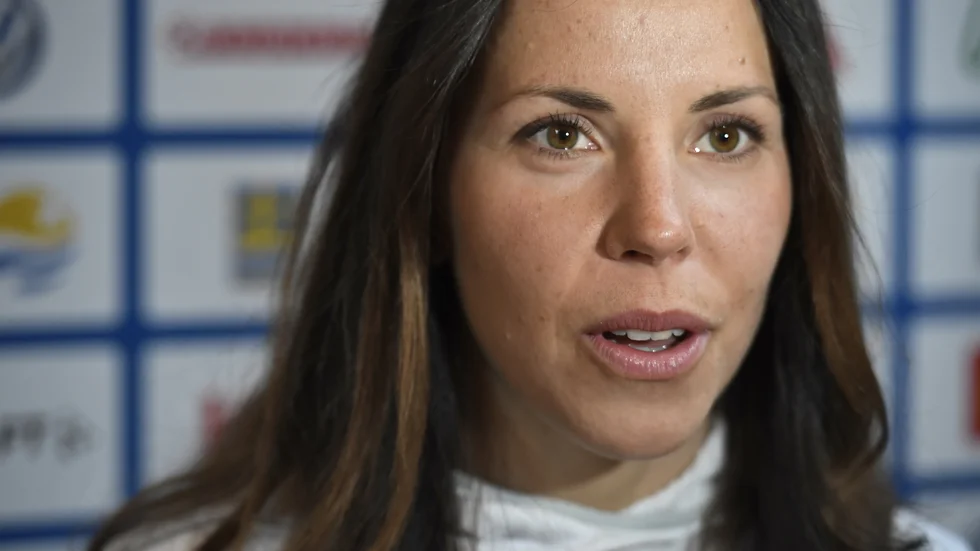 Charlotte Kalla har skrivit en ny bok "Skam den som ger sig" tillsammans med DN-journalisten Johan Esk. Arkivbild.