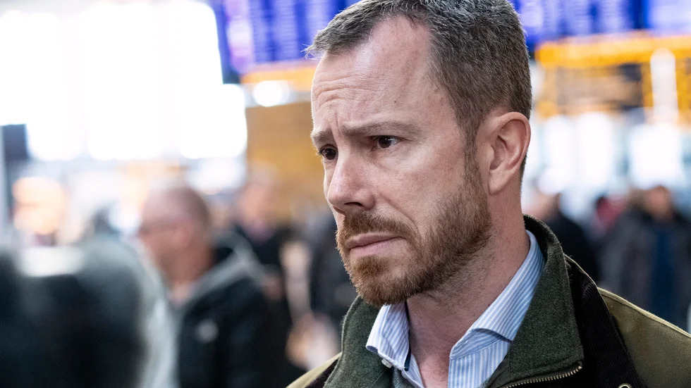 Jakob Ellemann-Jensen, partiledare för oppositionspartiet Venstre, vill öppna det danska samhället mer än vad den sittande S-regeringen vill. Arkivbild.
