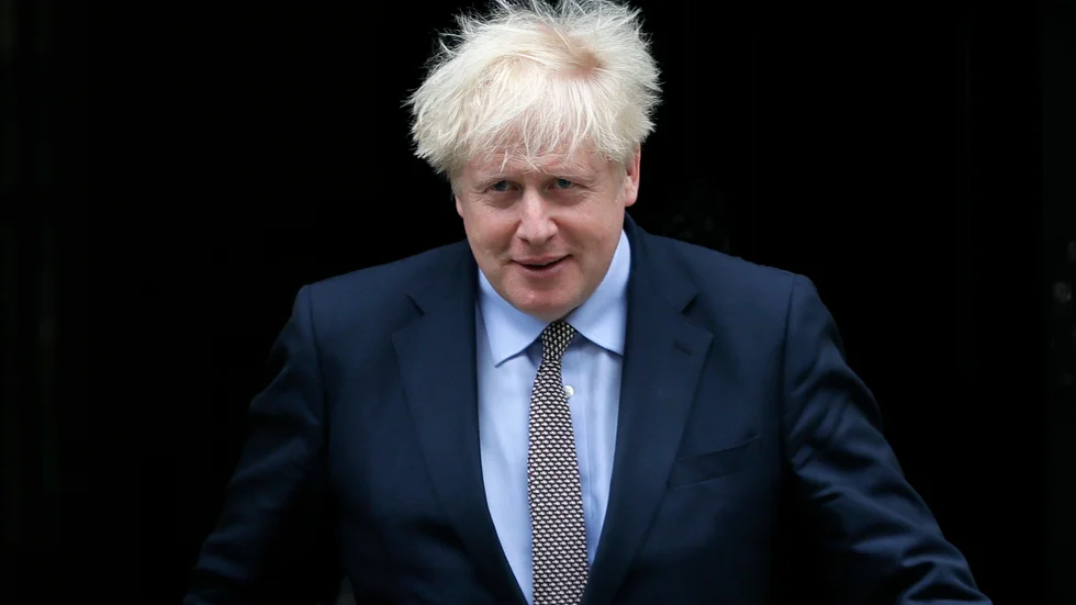 Storbritanniens premiärminister Boris Johnson finns i den läckta databasen. Arkivbild.