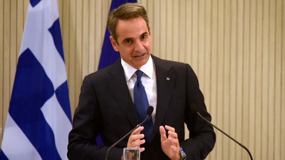 Greklands premiärminister Kyriakos Mitsotakis.