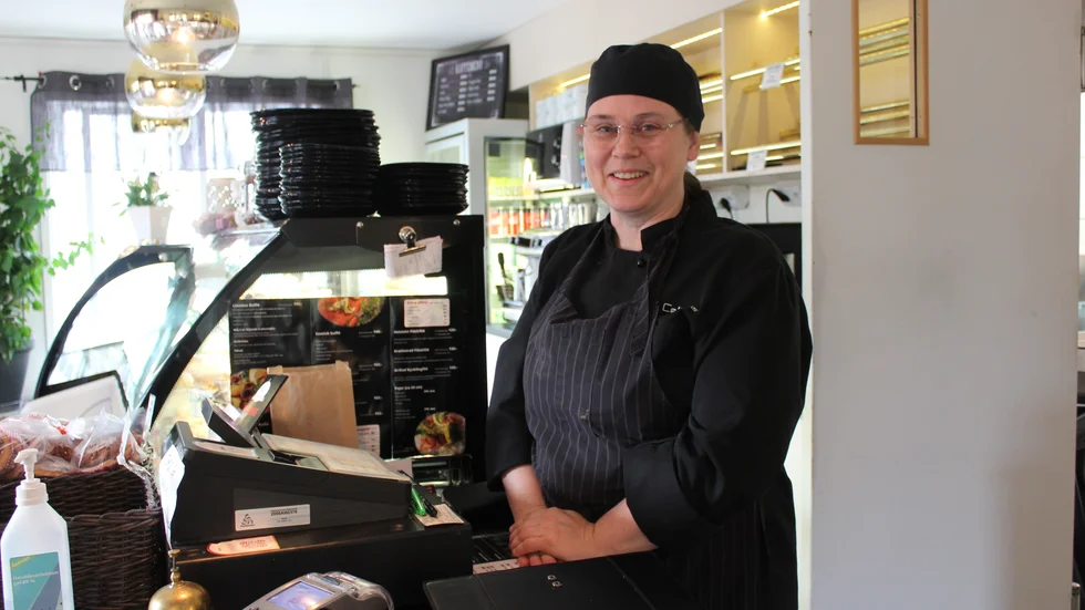 Linnéa Bjernersjö är ägare till Linnéas Konditori & Catering i Gamleby.