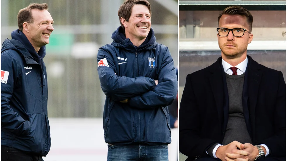 Sirius tidigare tränare Kim Bergstrand, Thomas Lagerlöf - och Olof Unogård. 