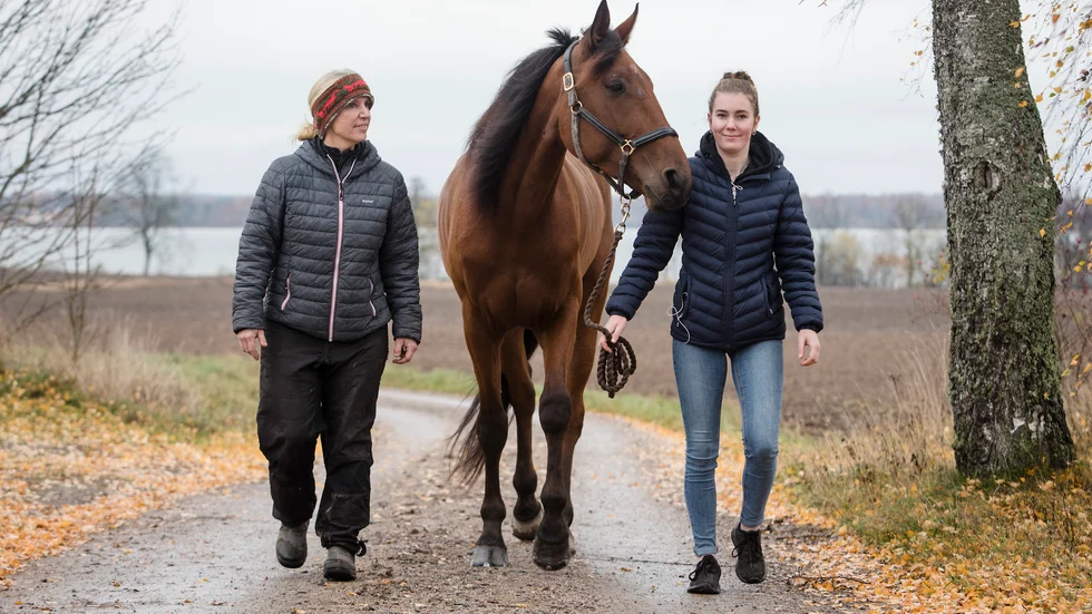 På väg mot nya framgångar. Anna Frössevi Ericsson och Anni Magnusson ser fram mot starten på Sundbyholm kommande söndag med Esprit d´Inverne.