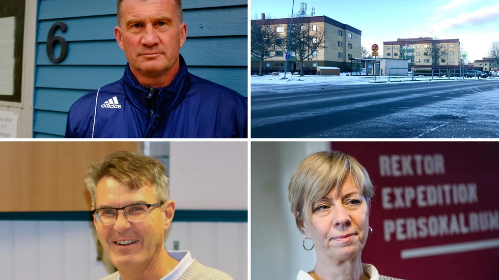 Urban "Abba" Pettersson och Mikael "Nacka" Skoglund berättar hur Värmbols FC hanterat informationen om knivhuggningen med sina spelare. Magdalena Norin är rektor på Järvenskolan. 