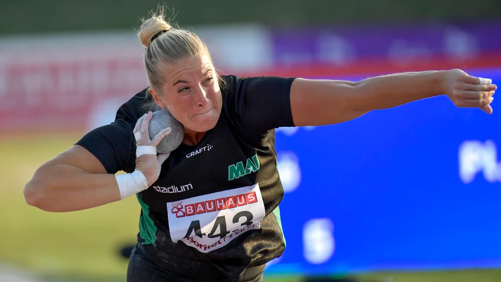 Fanny Roos förbättrade sitt svenska inomhusrekord i kula med tre centimeter. Arkivbild.