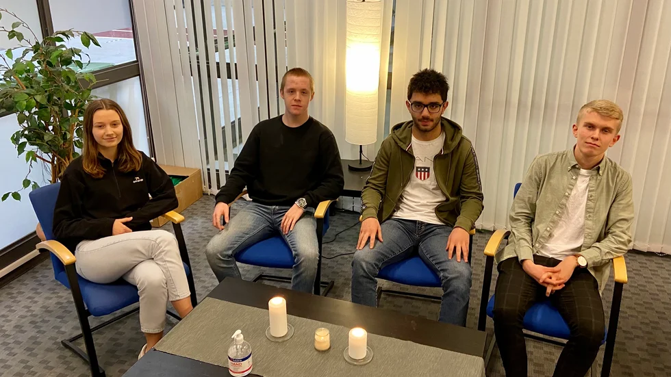 Lova Anderson, Gustav Rasmussen, Talal Alhwidi och Isak Björkeng är alla engagerade i Skol IF. Men frågan är om föreningen kommer att kunna leva kvar.