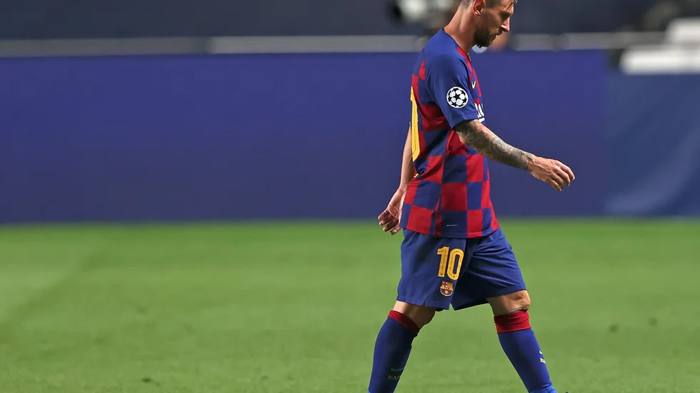 Lionel Messis framtid i Barcelona är osäker. Arkivbild.