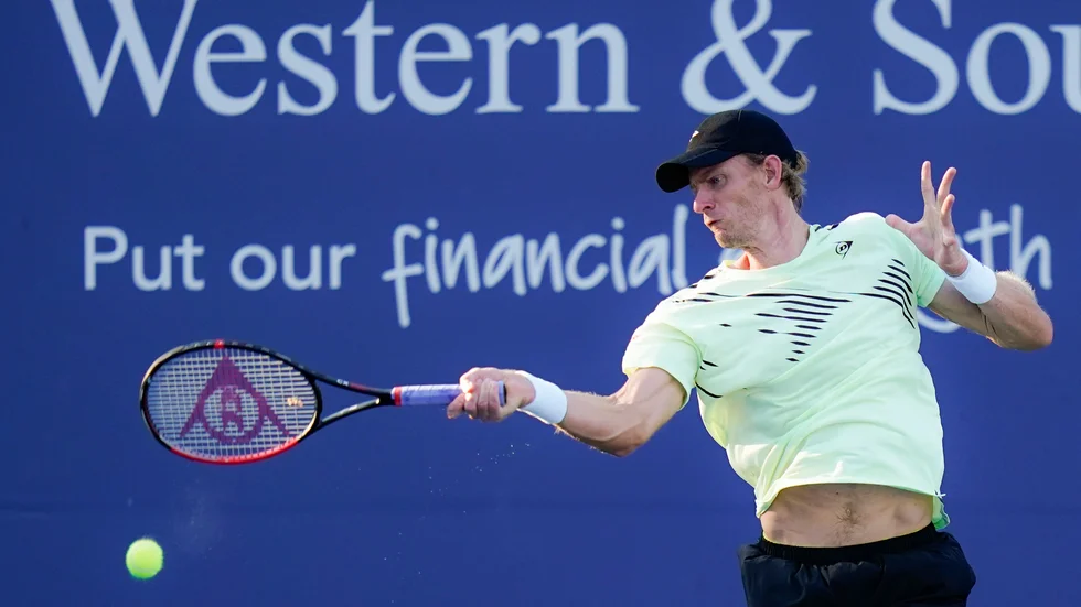 Kevin Anderson under en tävling i New York 2020
