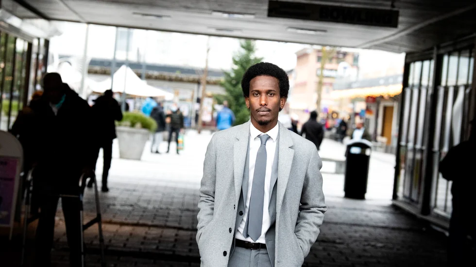 S-politikern Mohamed Nuur i Rinkeby. Arkivbild.