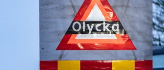Krockade gasbussen bärgad utan komplikationer