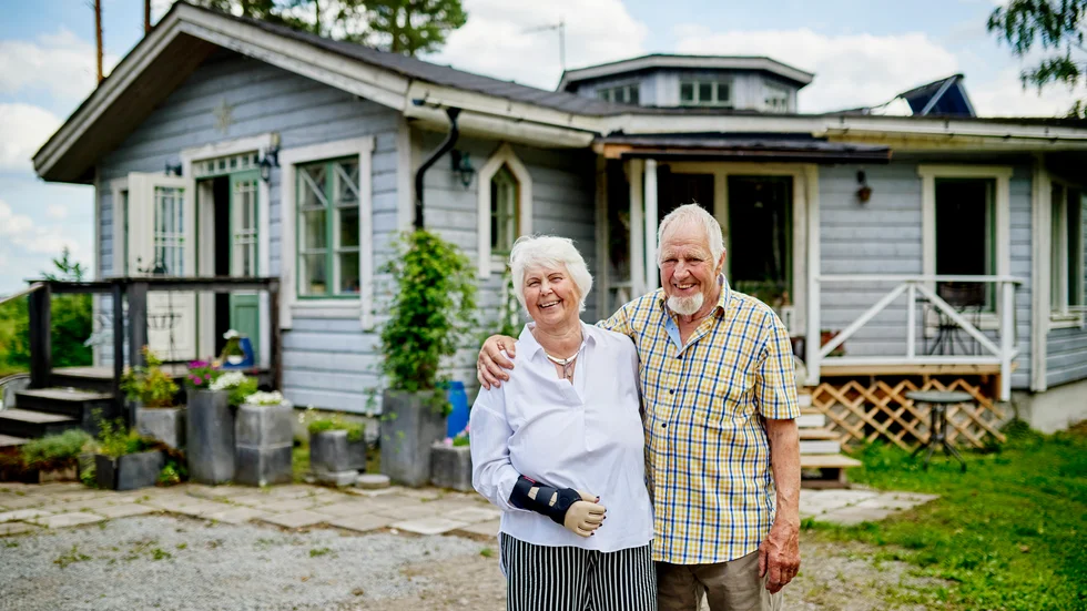 Barbro och Nils har gått på känsla när de byggt sitt hus och flera gånger förvånats över hur lika de velat ha det.