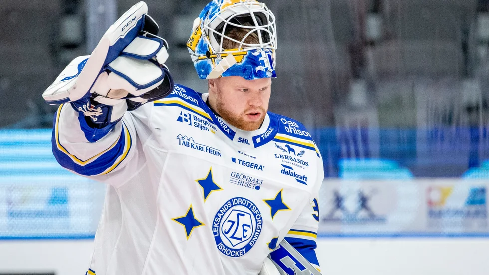 Leksands målvakt Janne Juvonen. Arkivbild.