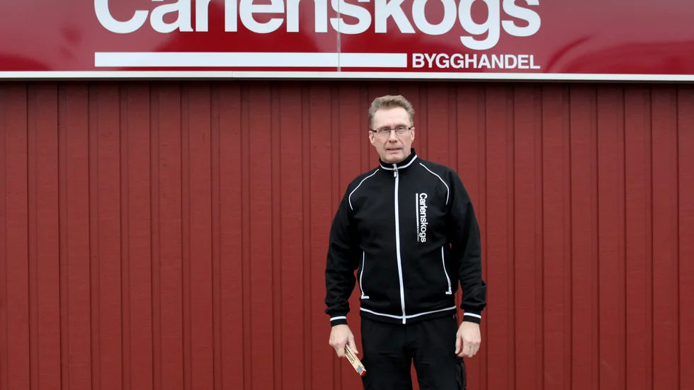 Trall och fönster är två produkter som det har sålts mycket av i år hos Carlenskogs enligt Sven-Åke Johansson. 