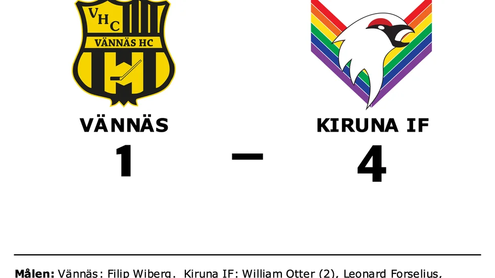 Vännäs förlorade mot Kiruna IF