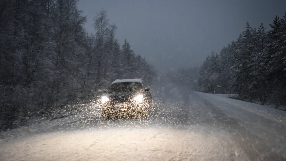 Hittills har snöfallen över Sverige varit begränsade till Norrland och norra Svealand, men snart kan snön nå även den södra delen av landet. Arkivbild.