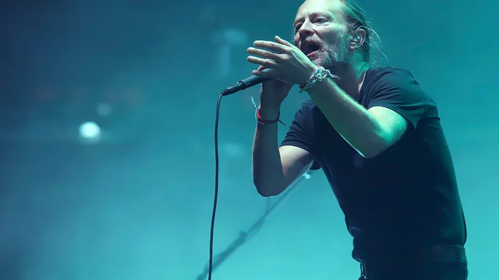 Radiohead-sångaren Thom Yorke är en av de brittiska musiker som rasar mot landets premiärminister Boris Johnson. Arkivbild.