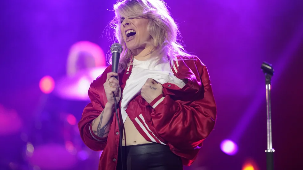 Årets inställda sommarturné ersätter Maja Ivarsson och de andra i The Sounds med studiohäng. Arkivbild.