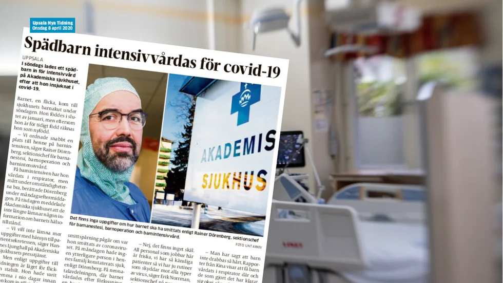 Att ett spädbarn med covid-19 lagts in på barnintensiven var en stor nyhet i början av april, men av sekretesskäl gavs inga uppgifter om vården. Nu har dock flera läkare som deltog i vården, med föräldrarnas tillstånd, skrivit en rapport om fallet. 