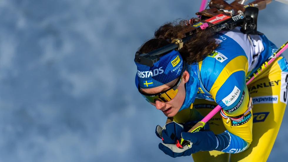 Hanna Öberg kunde inte avancera från sin tiondeplats i söndagens jaktstart i VM.