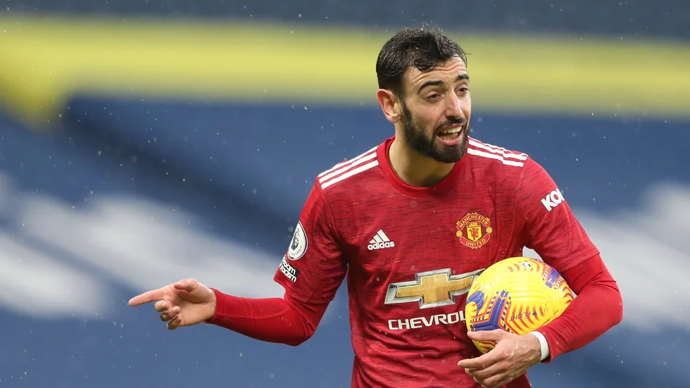 Bruno Fernandes räddade oavgjort för Manchester United borta mot West Bromwich.