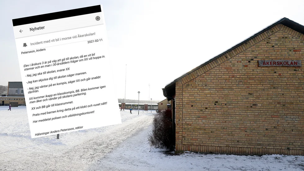 Det var under torsdagsmorgonen som eleven blev erbjuden skjuts till skolan av en okänd man i 30-årsåldern.