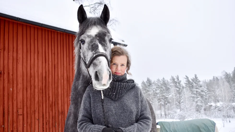 I nya "Dragoner" byter Gertrud Hellbrand genre. Första delen i den planerade trilogin är en spänningsroman om  ond bråd död, intriger, svartsjuka och maktbegär. 