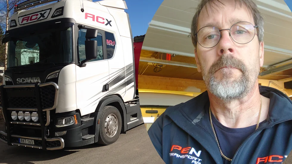 Mikael Törnqvist är en av de drygt 3 000 yrkesförare landet över som skänker pengar till Barncancerfonden. Initiativet startade via Facebooksidan ”Vi som kör för barncancer 2020”. 