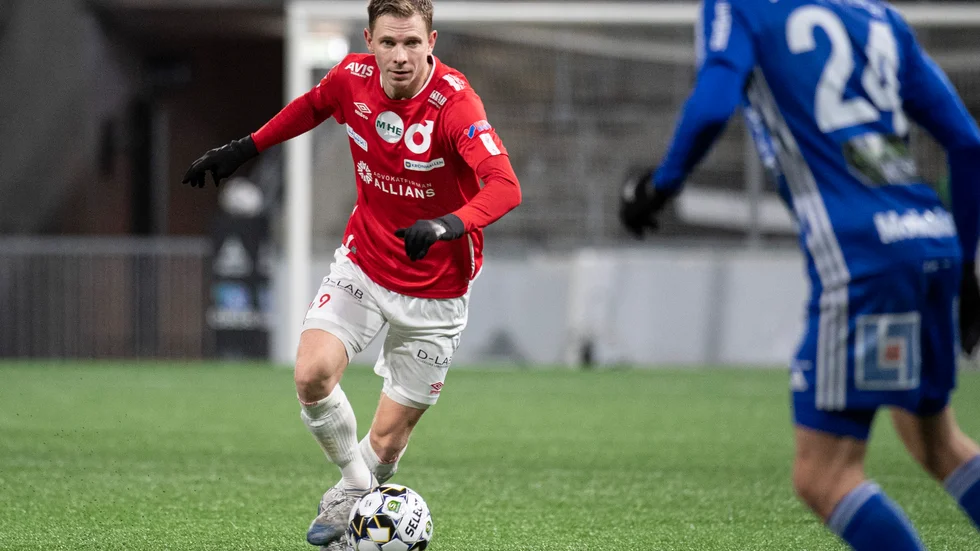 Johan Bertilsson har gjort 18 mål för Degerfors i superettan i år. Arkivbild.