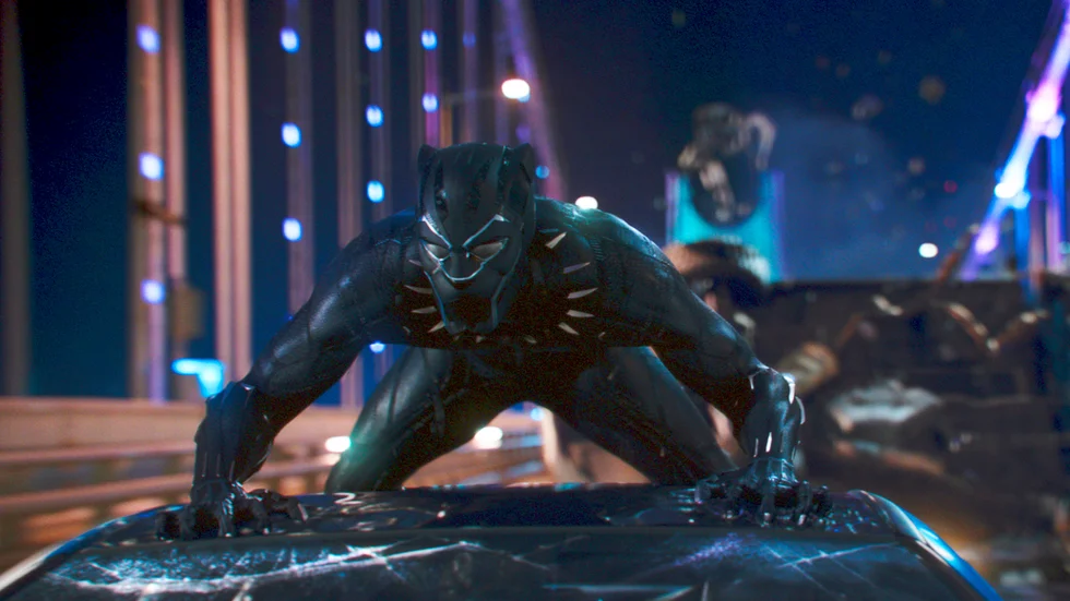 "Black Panther" med Chadwick Boseman blev en enorm succé 2018. Arkivbild.