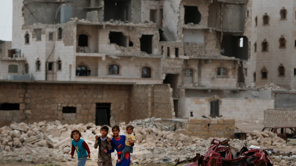 Staden al-Bab i norra Syrien är svårt sargad av kriget. Arkivbild.