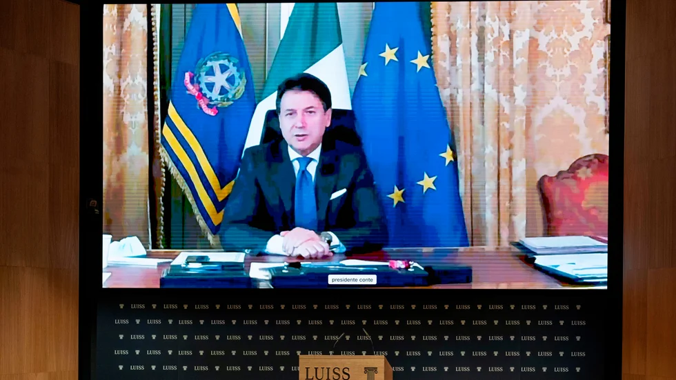 Italiens premiärminister Giuseppe Conte. Arkivbild.