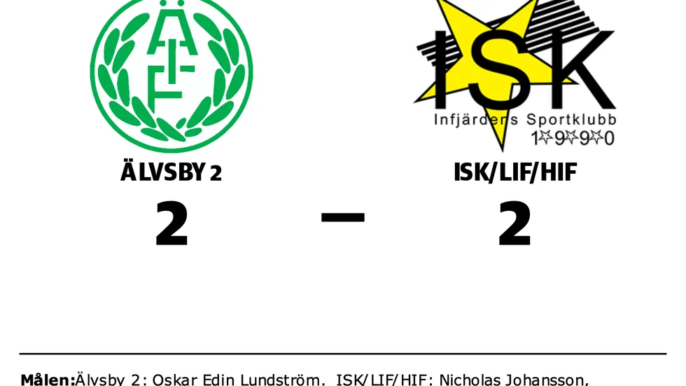 Älvsby IF 2 spelade lika mot ISK 2/ LIF 2/ HIF 2