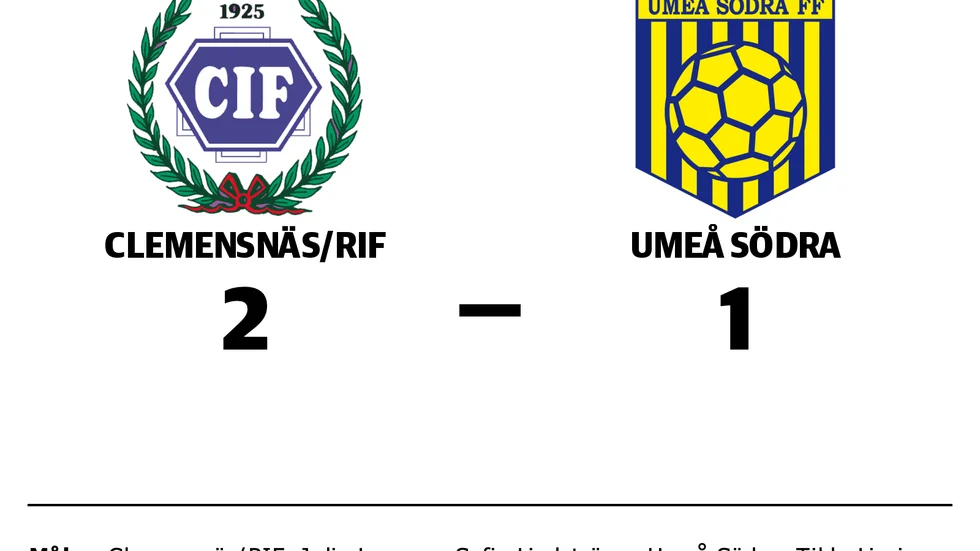 Clemensnäs IF/ RIF vann mot Umeå Södra DFF