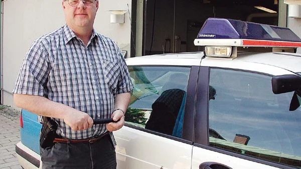 Länsvapeninstruktör Jan-Åke Andersson hoppas den nya sprayen blir verklighet för polisen. Han tycker den kan bli ett bra komplement till batongen och tjänstevapnet.
