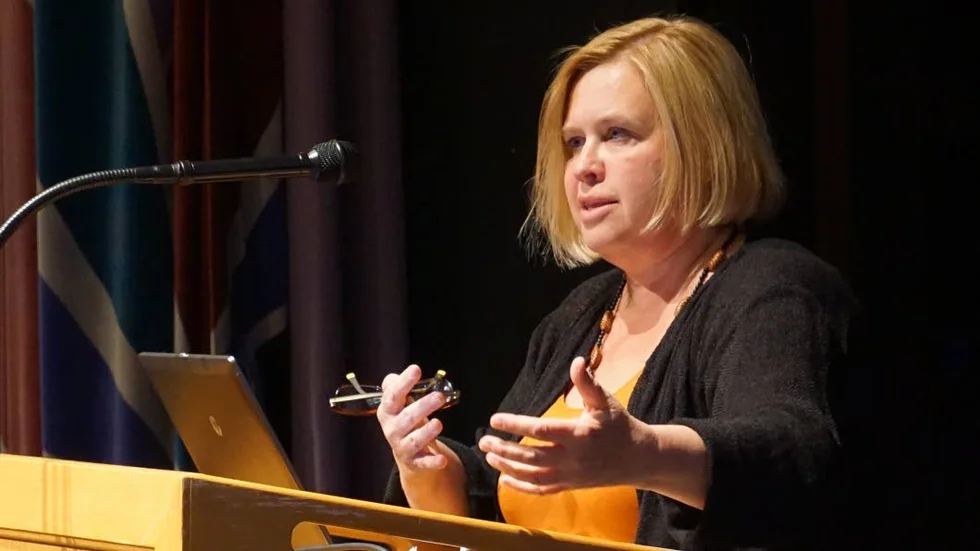 Gun Lindberg, hållbarhetsstrateg på Västerviks kommun.