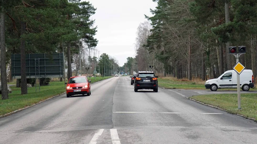 Det är bland här längs med Östersjövägen som ett företag ville sätta upp en led-skärm.