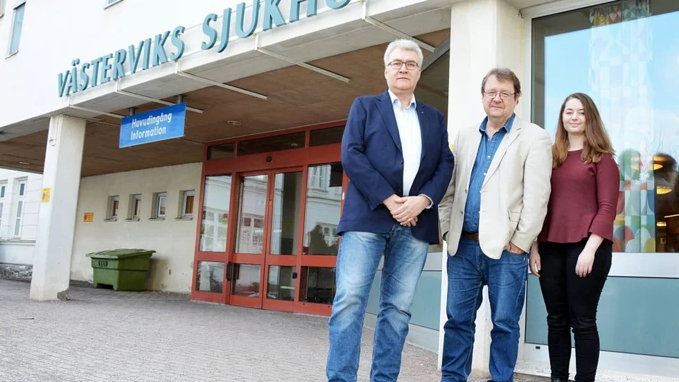 Äldrevård. Liberalerna Göran Nilsson, Pierre Edström och Johanna Wyckman presenterade partiets förslag på förändring av länets äldrevård.