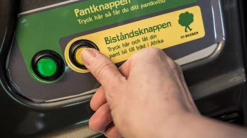 Vadstenaborna gillar "Biståndsknappen" och vinner därför ligan före alla andra kommuner i Östergötland.