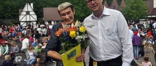 Gunilla Bergström tog emot ALV:s stipendium