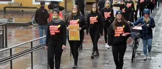 Protestmarsch i Linköping mot människohandel