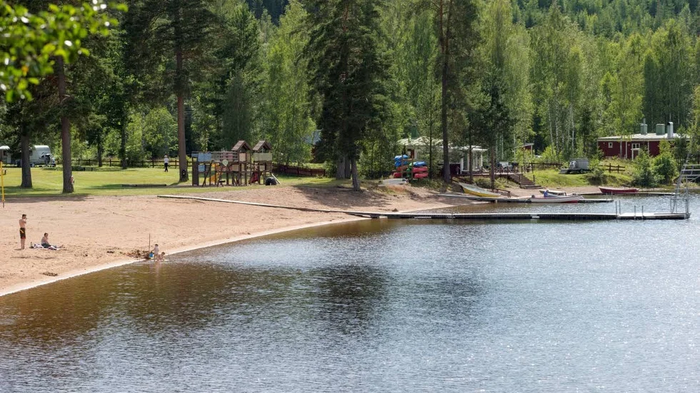 Till salu. Pinnarps camping. Pris. Fem miljoner kronor.